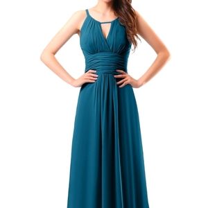 Morrocan Blue Long Evening Gown